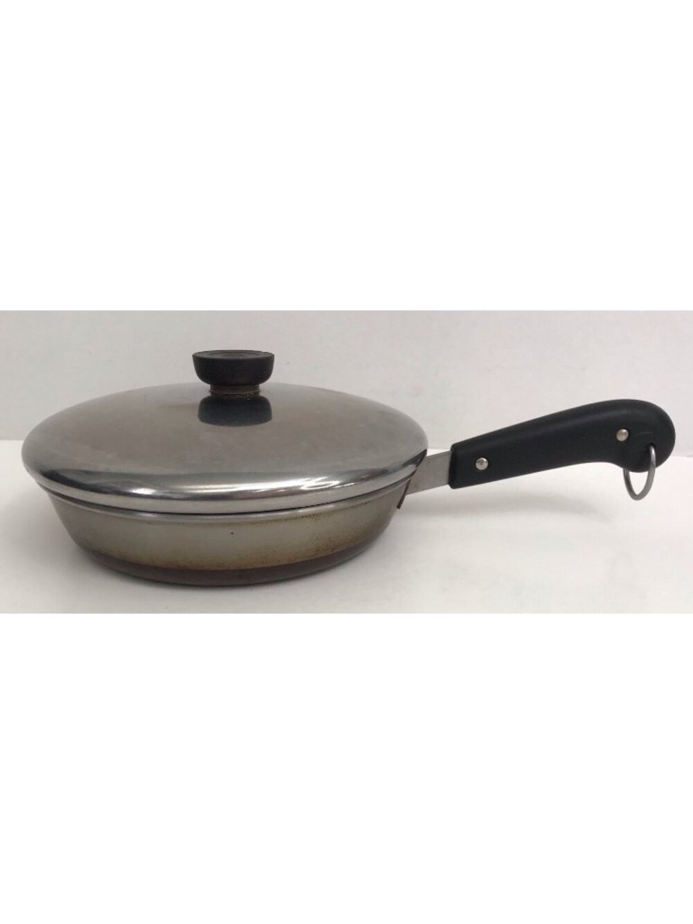 Vintage Revere Ware 1801 Copper Bottom 8” Skillet & Lid